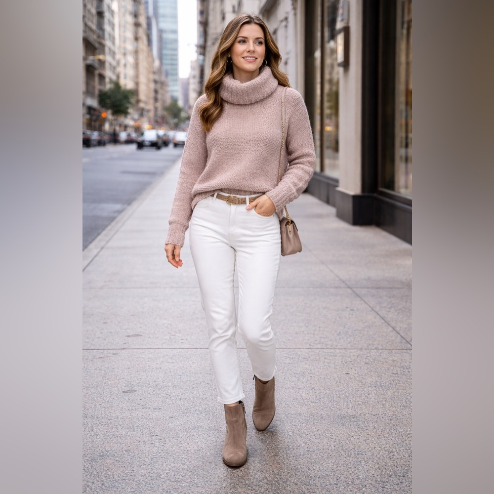 Wishlist Mauve Cowl Neck Sweater